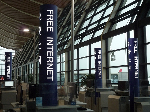 Free Internet in Shanghai airport